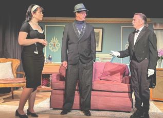 Sarah Deline Tim White, and John Stephens in the NFLT production Screwball Comedy.